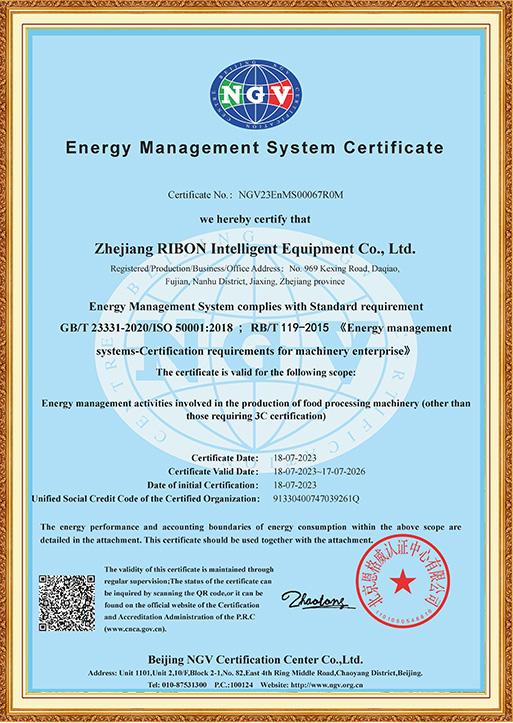 Certifikat for energistyringssystem